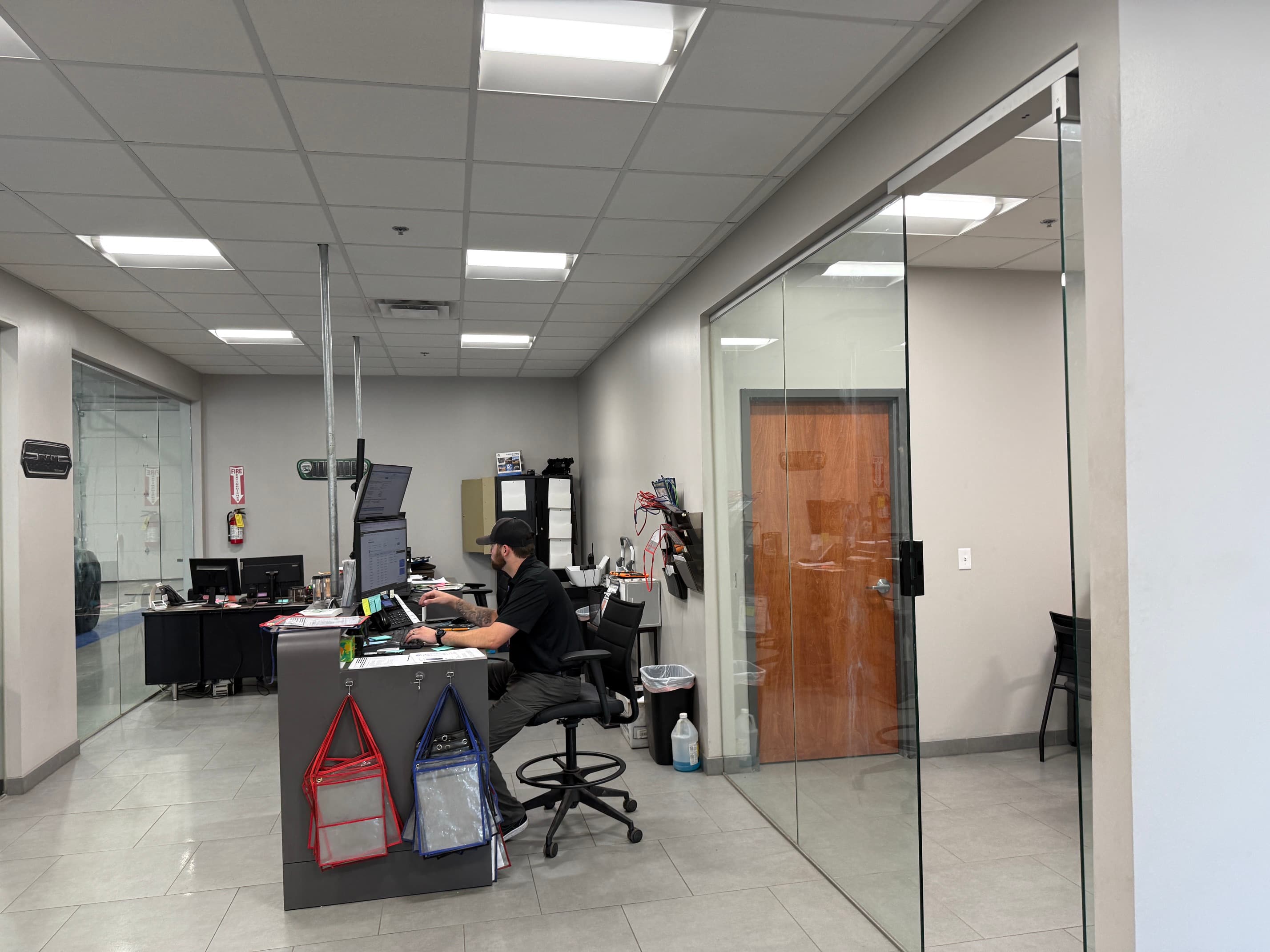 The service counter at Odessa Auto & Truck Repair where customers get straight answers
